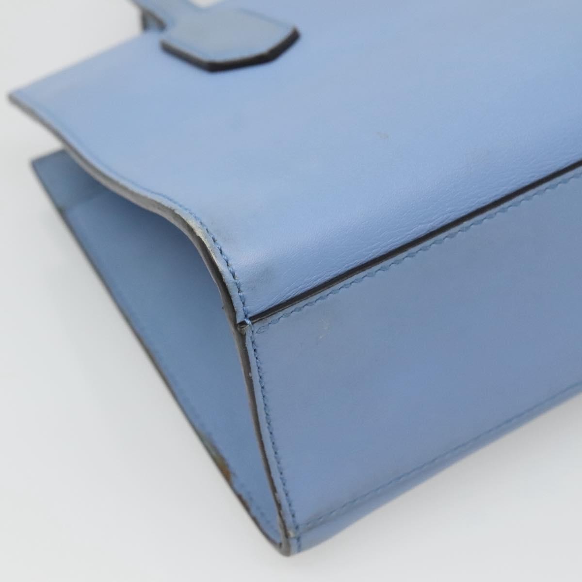 Gucci GG Ribbon Tote Leather, BLUE, LEATHER, Shoulder bag