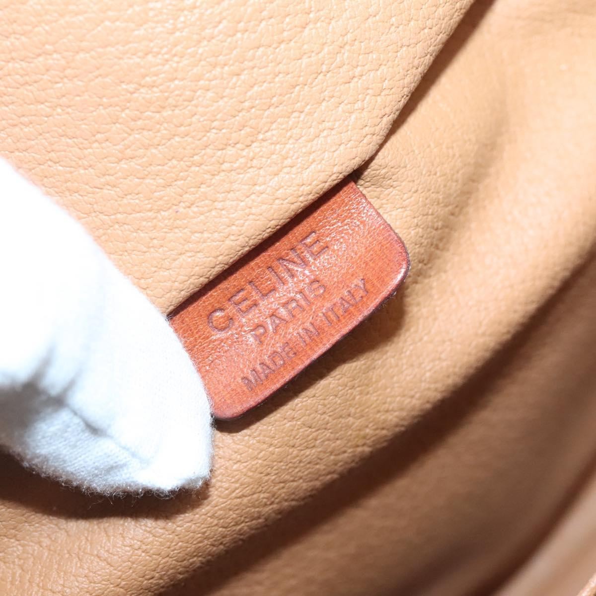 Celine Macadam Vanity Bag Canvas, BROWN, PVC, Travel bag