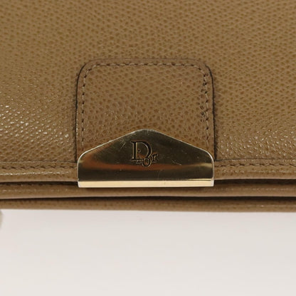 Christian Dior Vintage Honeycomb chain Canvas, BEIGE, LEATHER, Shoulder bag