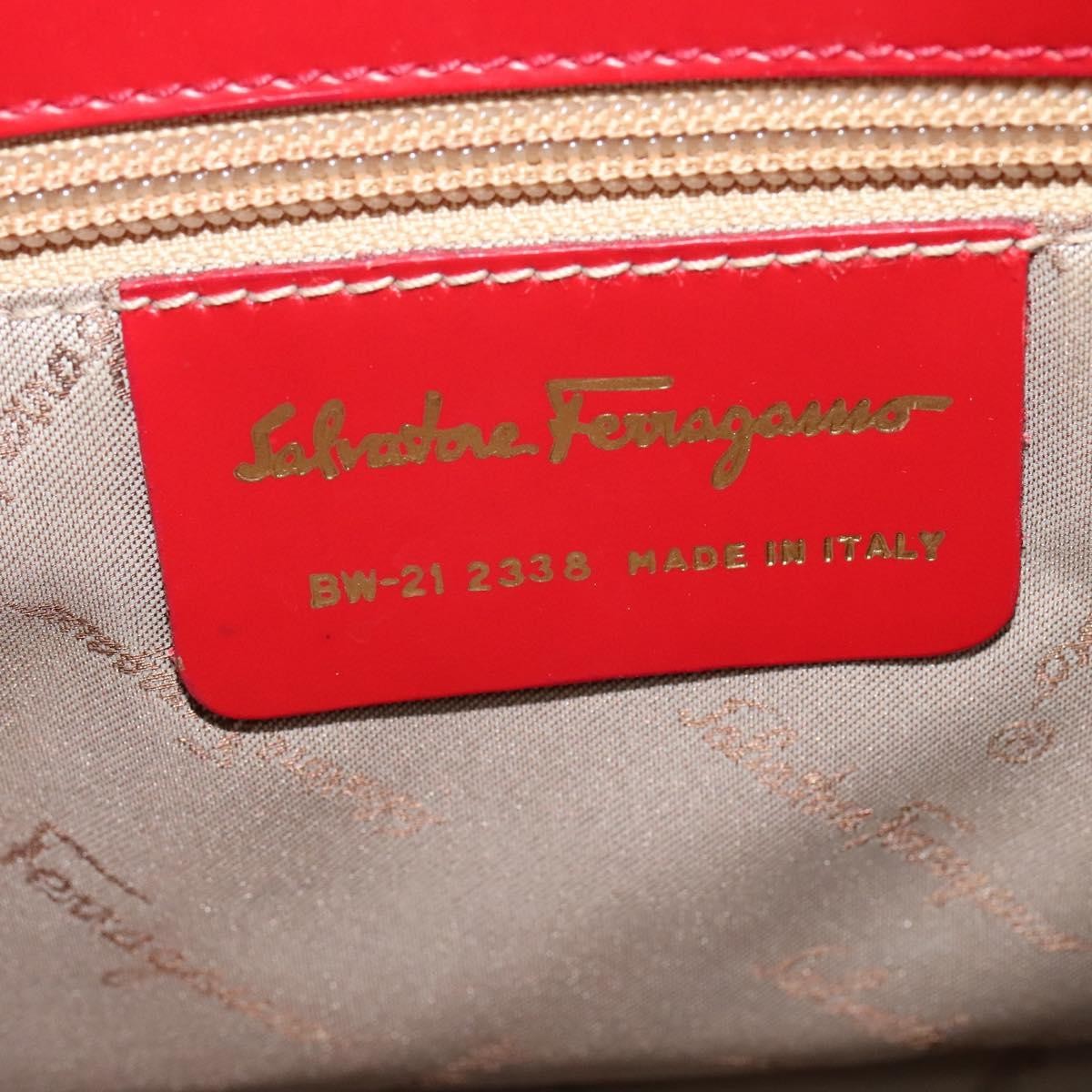 Salvatore Ferragamo Wanda Handbag Leather, RED, LEATHER, Handbag