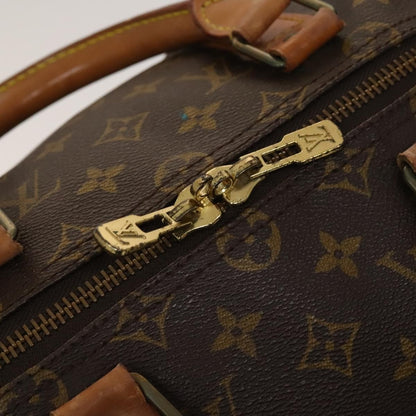 Louis Vuitton Keepall Bag Monogram Canvas, BROWN, CANVAS, Travel bag