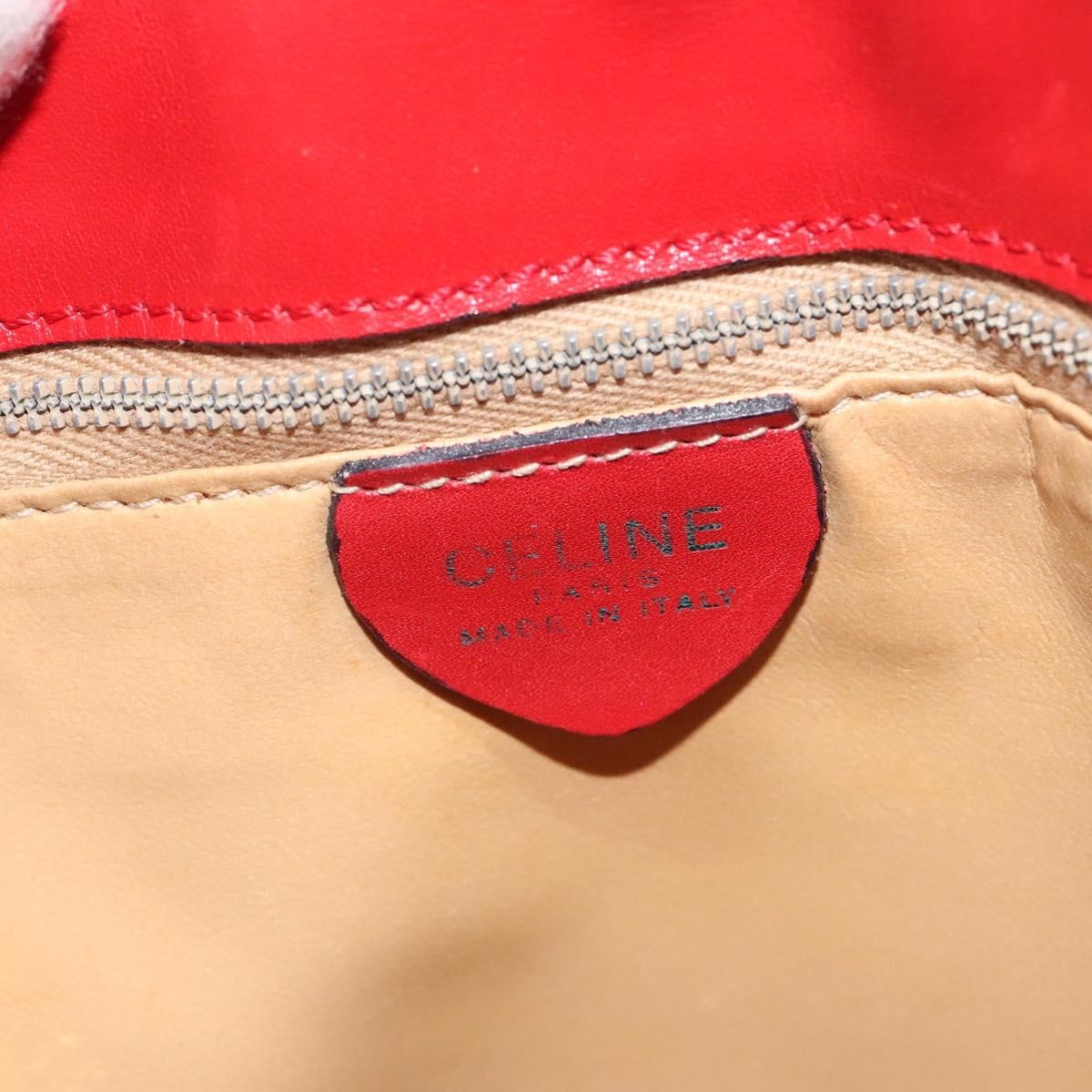 Celine Handbag Canvas, RED, CANVAS, Handbag