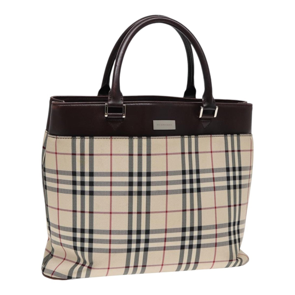 Burberry Nova Check Tote canvas check pattern, BEIGE, CANVAS, Tote bag
