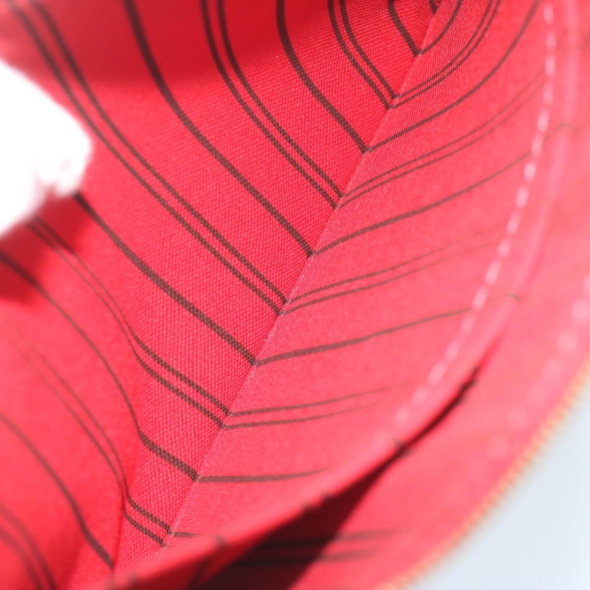 Louis Vuitton Neverfull Pochette Monogram Canvas, BROWN, CANVAS, Tote bag