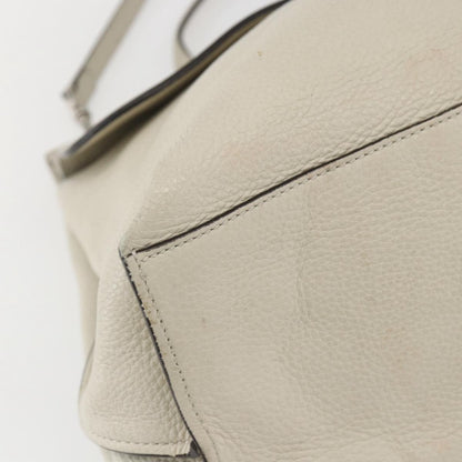 Gucci Bamboo Daily Top Handle Bag Leather, WHITE, LEATHER, Handbag