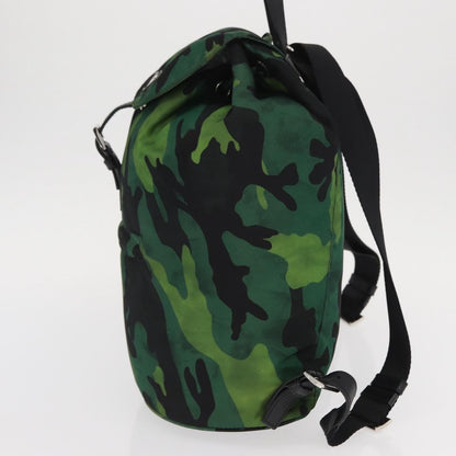 Prada Camouflage Backpack Tessuto, Green, Nylon, Backpack