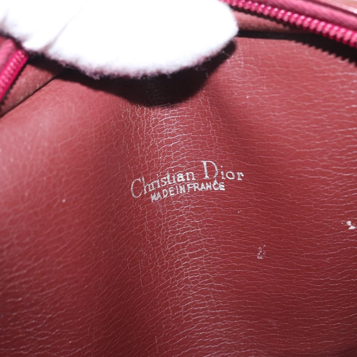 Christian Dior Vintage Shoulder Bag Leather, RED, LEATHER, Shoulder bag