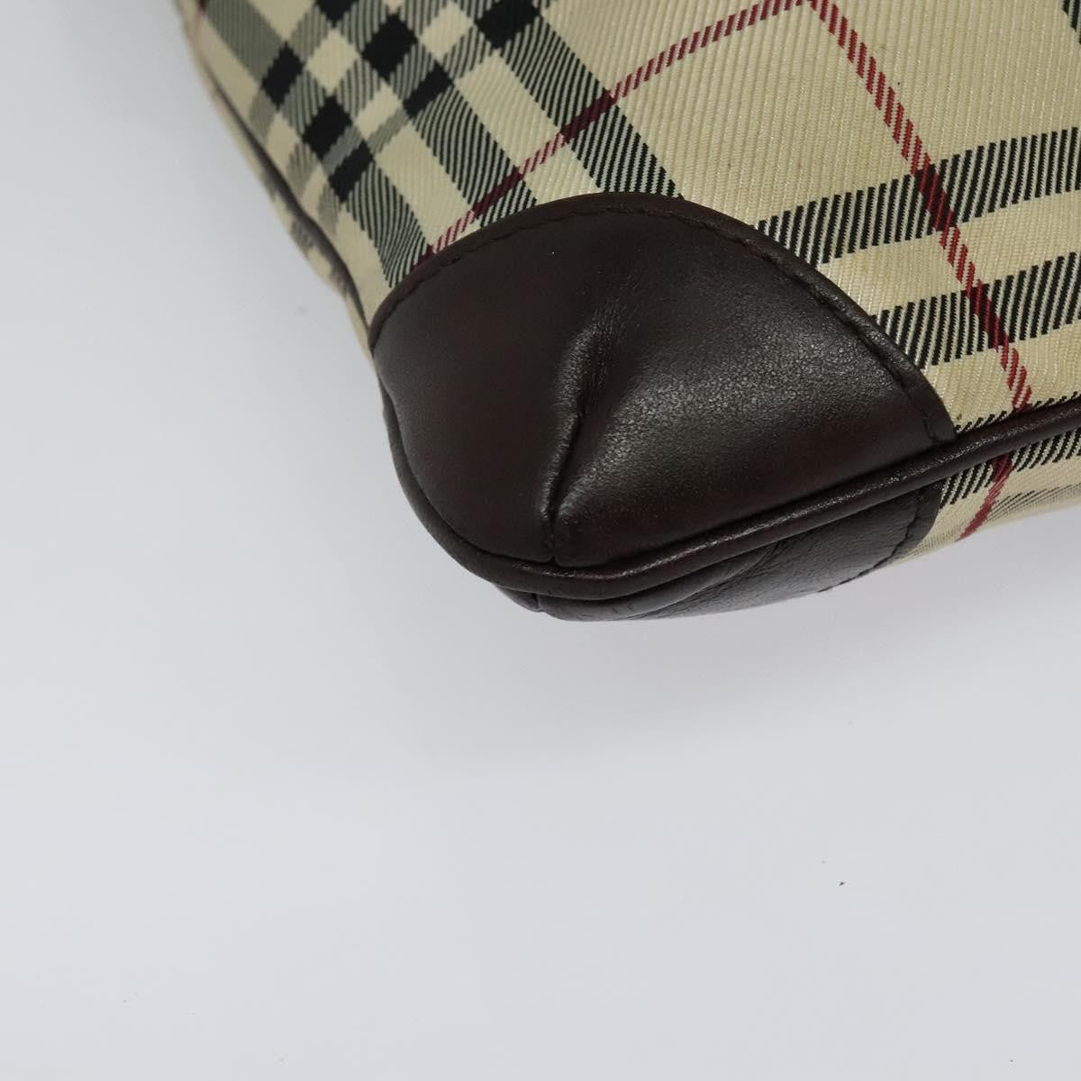 Burberry Vintage Flap Crossbody Bag Haymarket Canvas, BEIGE, NYLON, Shoulder bag