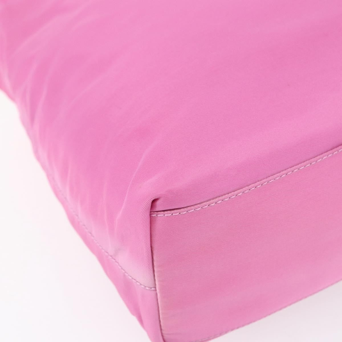 Prada Vintage Zip Tote Tessuto, PINK, NYLON, Tote bag