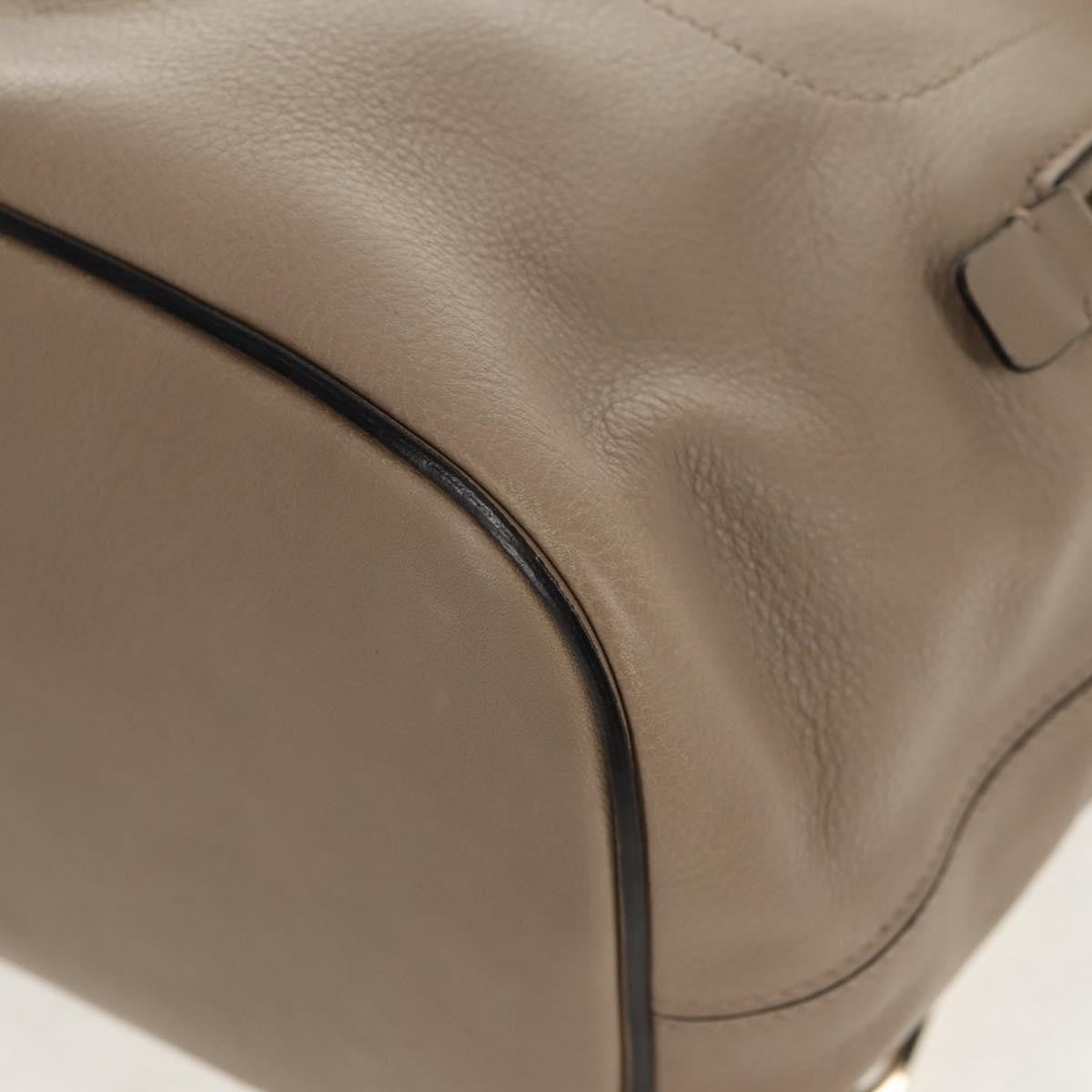 Chloe Faye Backpack Leather and Suede, BEIGE, LEATHER, Backpack