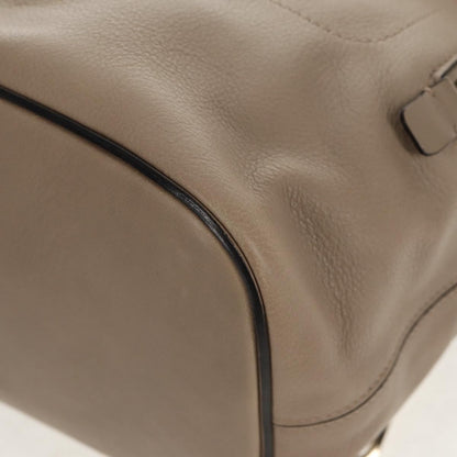 Chloe Faye Backpack Leather and Suede, BEIGE, LEATHER, Backpack