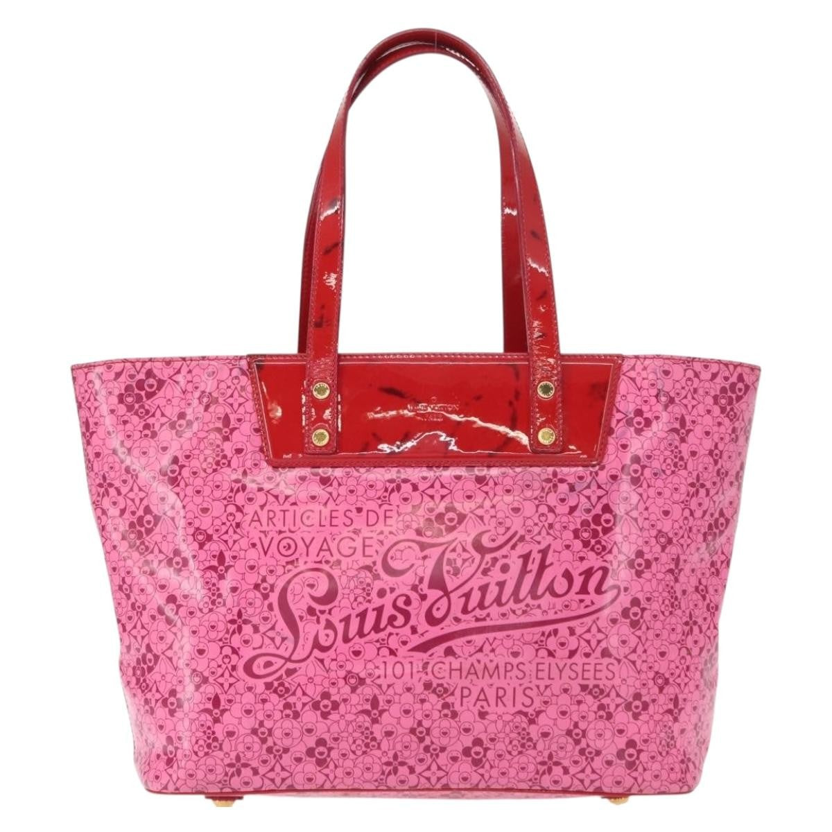 Louis Vuitton Voyage Tote Cosmic Blossom, PINK, PATENT_LEATHER, Tote bag