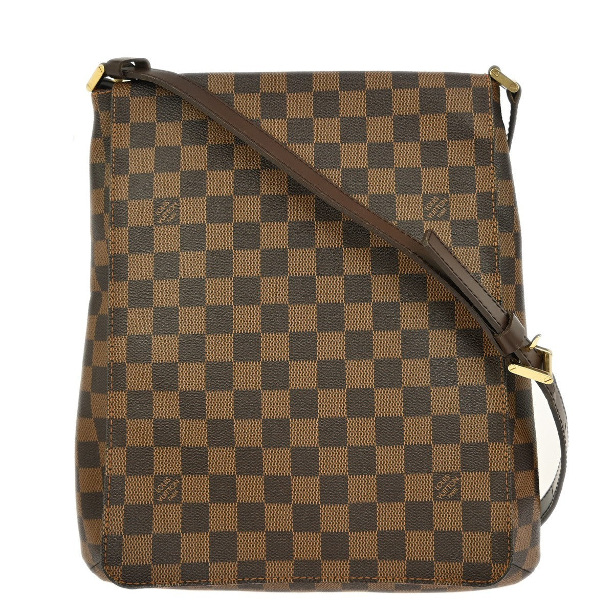 Louis Vuitton Musette Handbag Damier, BROWN, CANVAS, Shoulder bag