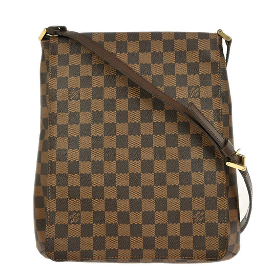 Louis Vuitton Musette Handbag Damier, BROWN, CANVAS, Shoulder bag