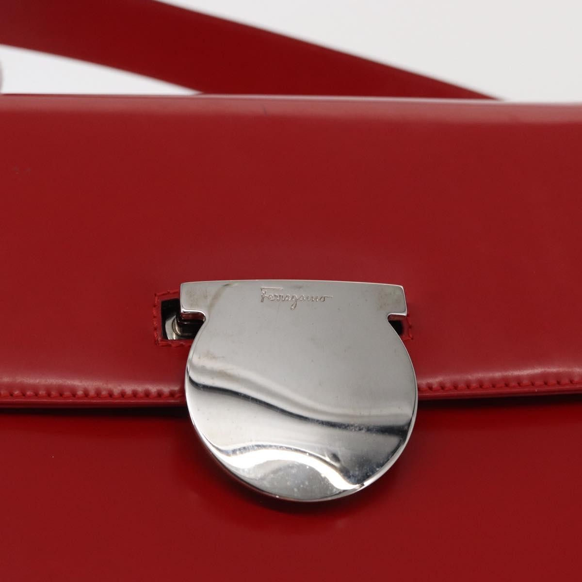 Salvatore Ferragamo Vala Handbag Leather, RED, LEATHER, Handbag