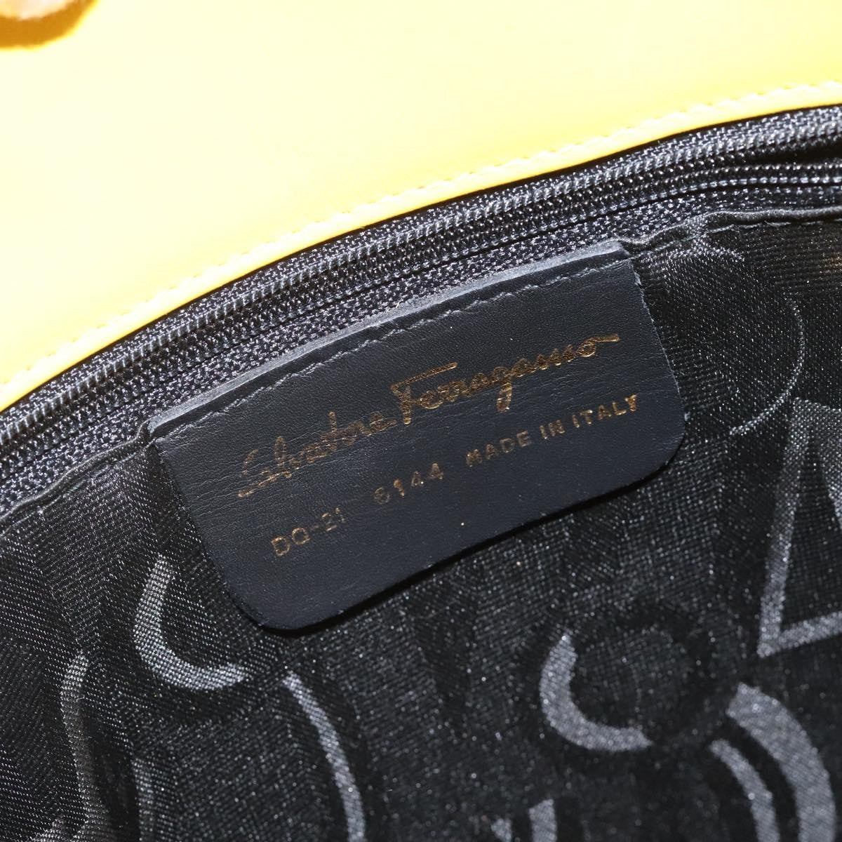 Salvatore Ferragamo Shoulder Bag Leather, YELLOW, LEATHER, Shoulder bag