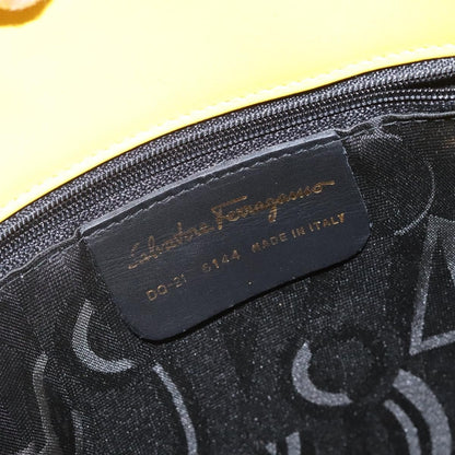 Salvatore Ferragamo Shoulder Bag Leather, YELLOW, LEATHER, Shoulder bag