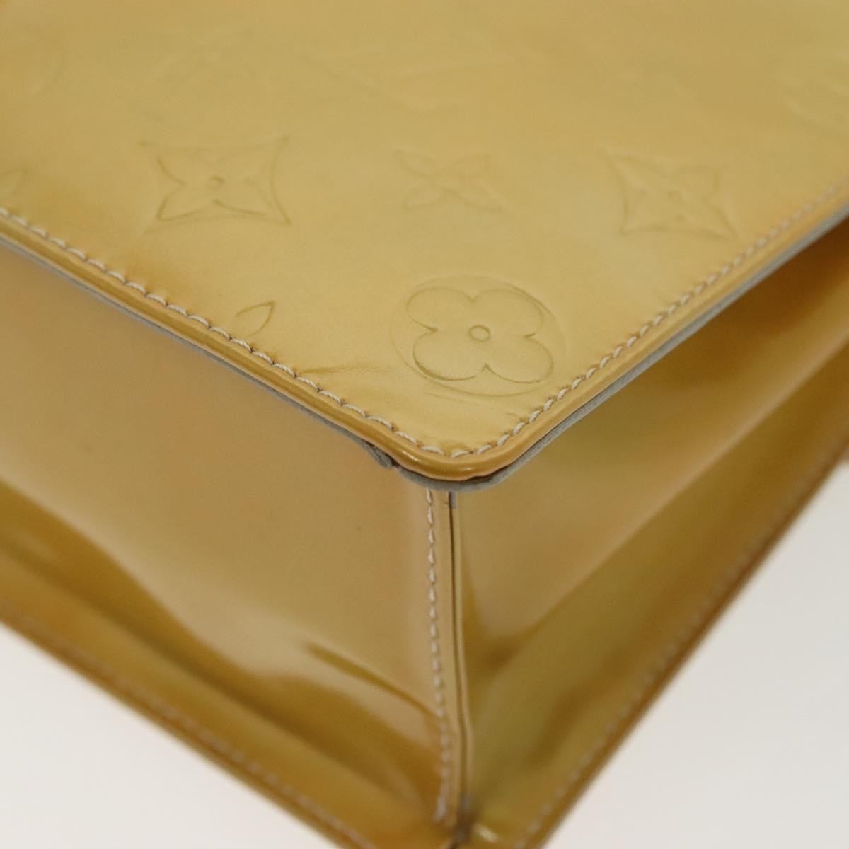 Louis Vuitton Spring Street Handbag Monogram Vernis, BEIGE, PATENT_LEATHER, Handbag