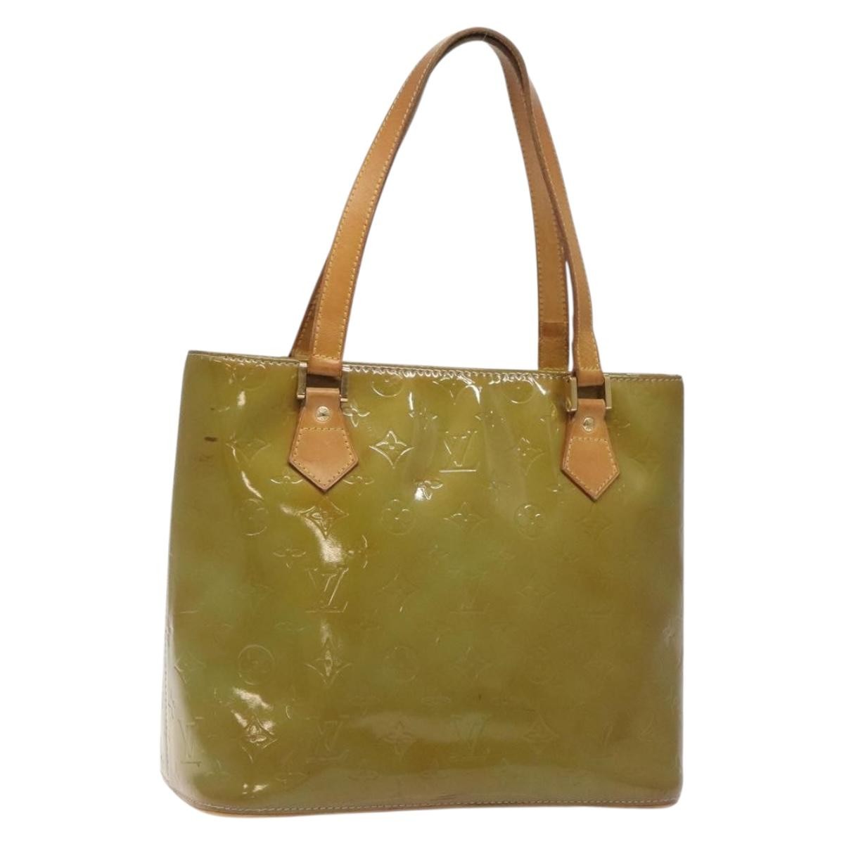 Louis Vuitton Houston Handbag Monogram Vernis, BLUE, PATENT_LEATHER, Handbag