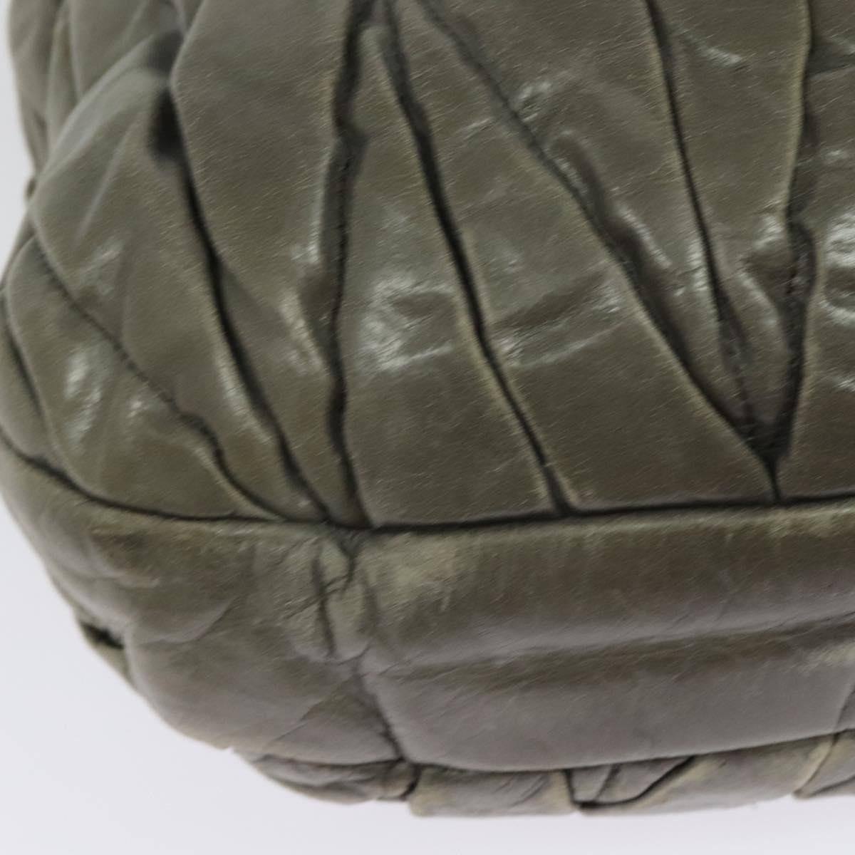 Miu Miu Coffer Convertible Hobo Matelasse Leather, GRAY, LEATHER, Handbag