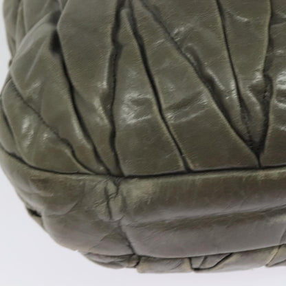 Miu Miu Coffer Convertible Hobo Matelasse Leather, GRAY, LEATHER, Handbag