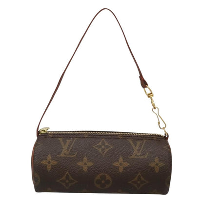 Louis Vuitton Papillon Pochette Monogram Canvas, BROWN, CANVAS, Handbag