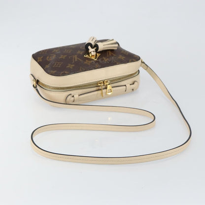 Louis Vuitton Saintonge Handbag Monogram Canvas with Leather, WHITE, CANVAS, Handbag
