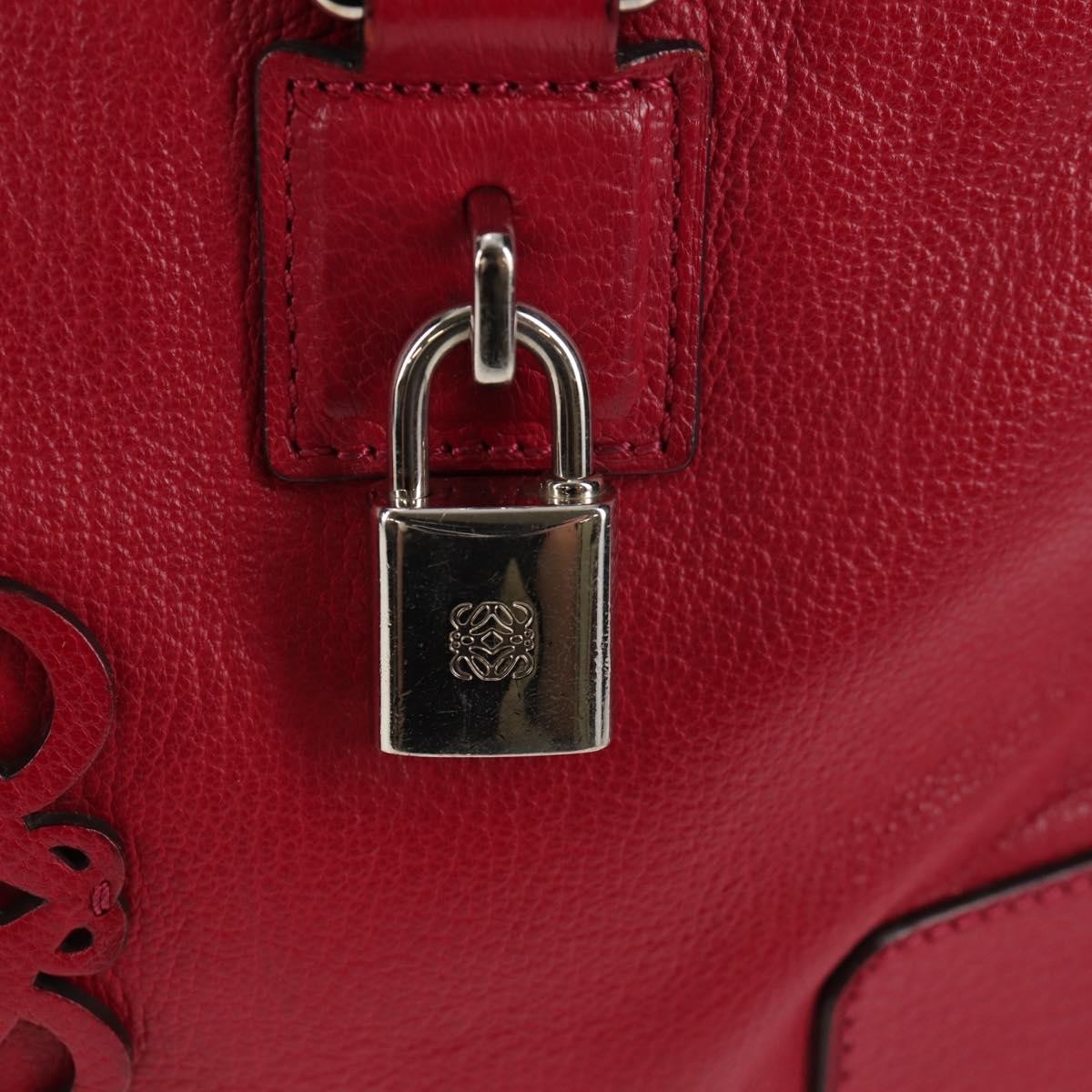 Loewe Amazona Bag Leather, RED, LEATHER, Handbag