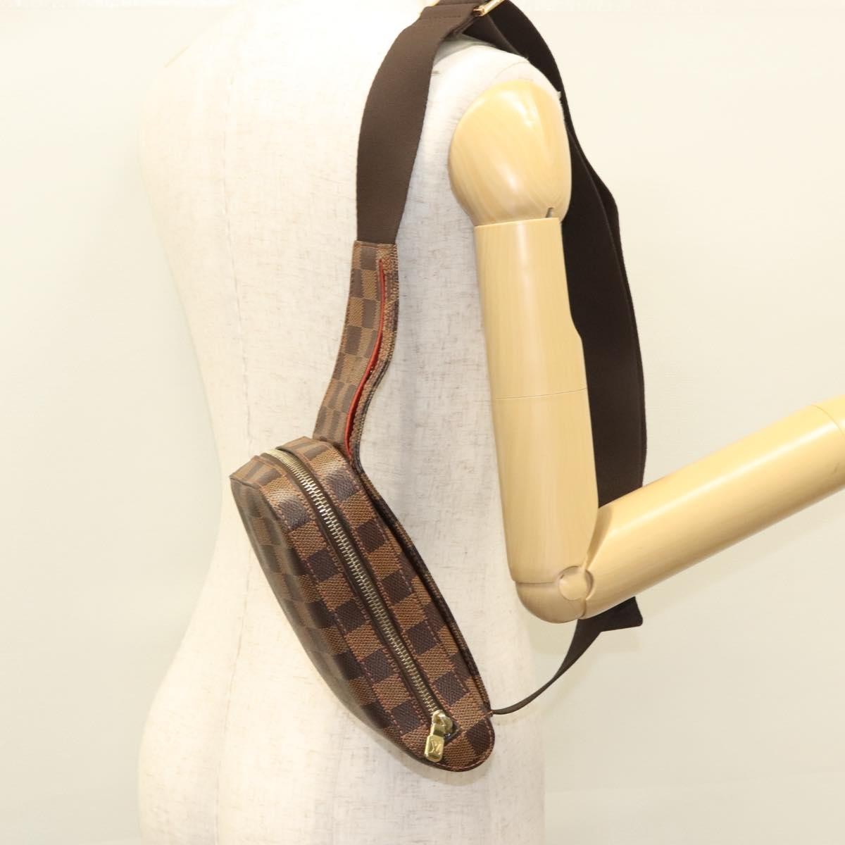 Louis Vuitton Geronimos Waist Bag Damier, BROWN, CANVAS, Shoulder bag