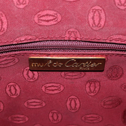 cartier Must De Cartier Leather, BURGUNDY, LEATHER, Handbag