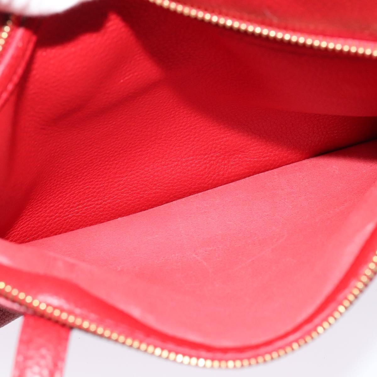 Salvatore Ferragamo Amy Tote Pebbled Leather, RED, LEATHER, Tote bag