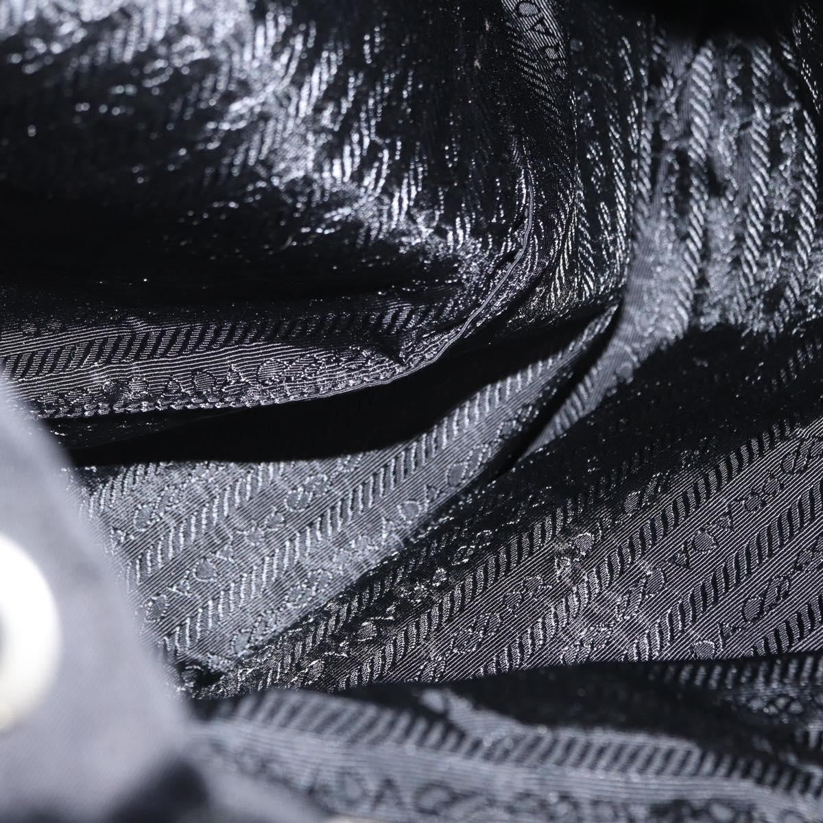 Prada Vela Double Front Pocket Backpack Tessuto with Saffiano Leather, BLACK, NYLON, Backpack