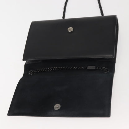 Saint Laurent Classic Monogram Tassel Crossbody Bag Suede, BLACK, SUEDE, Shoulder bag