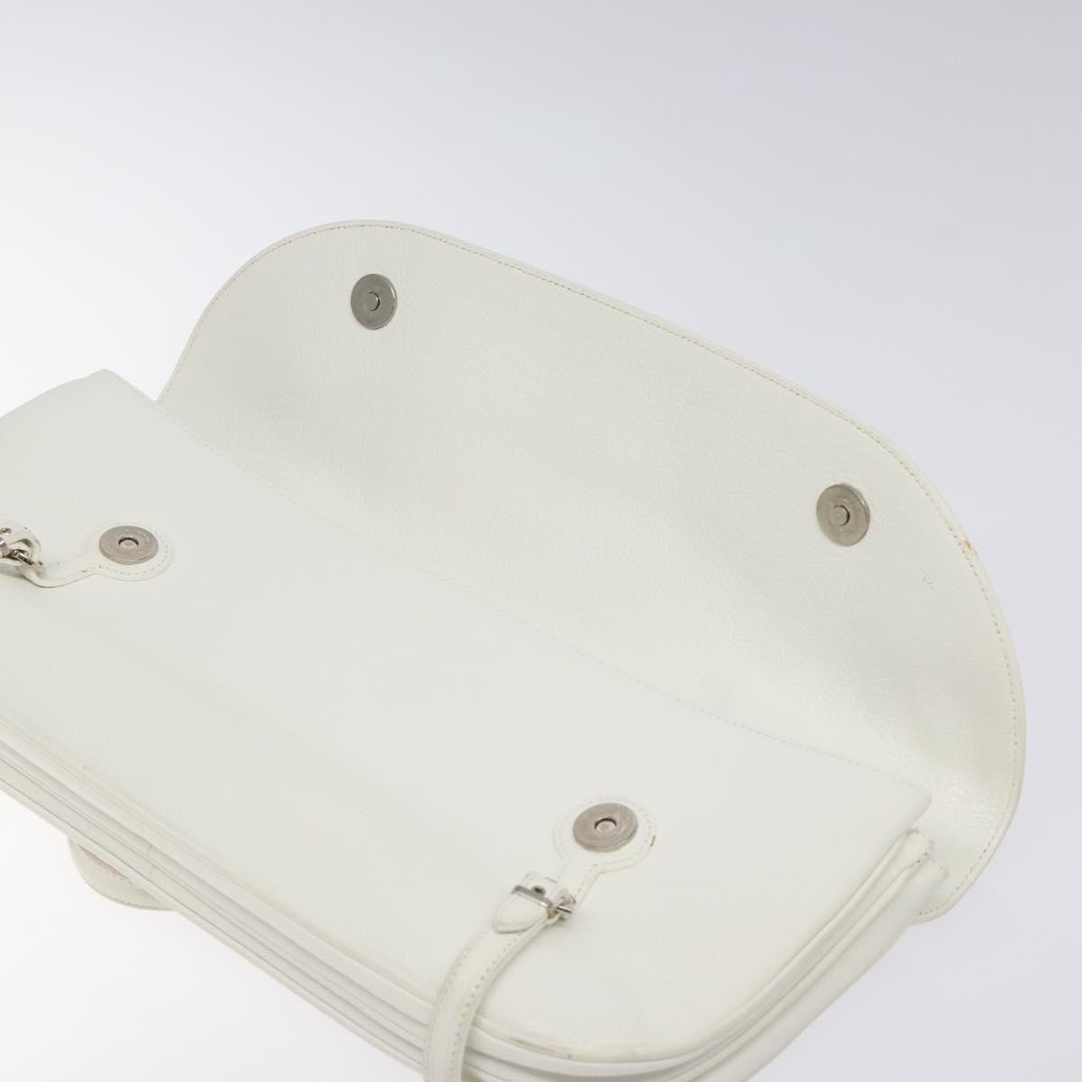 Salvatore Ferragamo Shoulder Bag Leather, WHITE, LEATHER, Shoulder bag