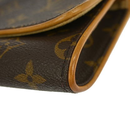 Louis Vuitton Twin Handbag Monogram Canvas, BROWN, CANVAS, Clutche & pouche