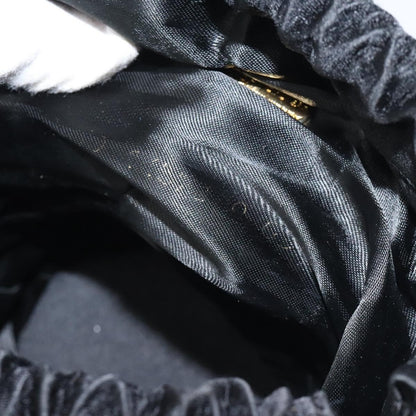 Fendi Vintage shoulderbag Satin, BLACK, SATIN, Shoulder bag