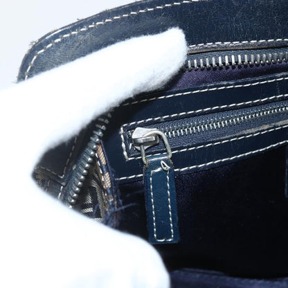 Fendi Vintage Satchel Zucchino Canvas, NAVY, CANVAS, Handbag