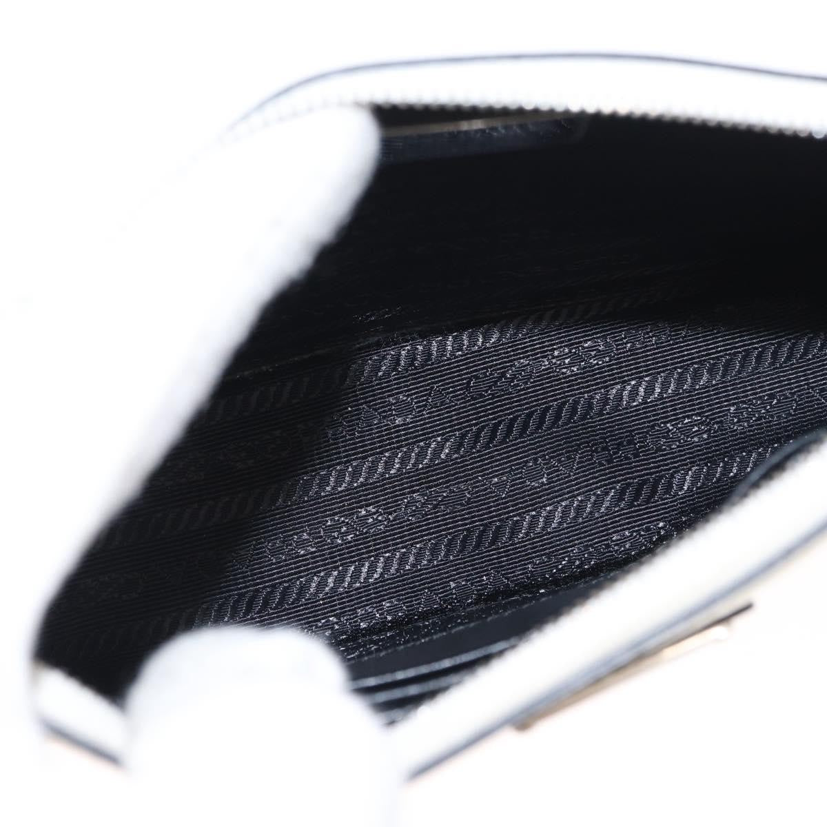 Prada Chain Crossbody Bag Vernice Saffiano Leather, WHITE, LEATHER, Shoulder bag