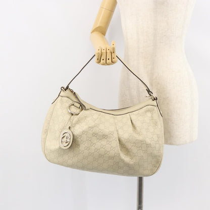 Gucci Sukey Hobo Guccissima Leather, ECRU, LEATHER, Shoulder bag