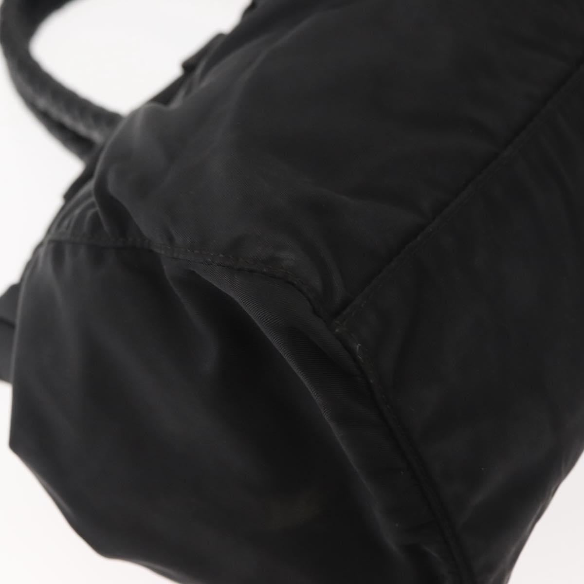 Prada Bow Convertible Tote Tessuto, BLACK, NYLON, Handbag