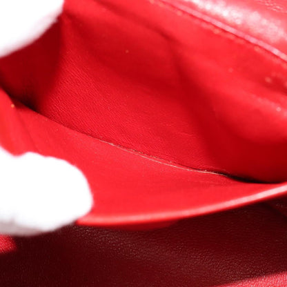 Celine Vanity bag Leather, RED, LEATHER, Shoulder bag