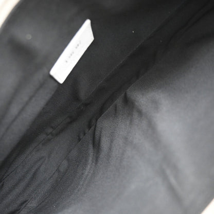 Christian Dior Saddle Crossbody Bag Leather, WHITE, LEATHER, Shoulder bag