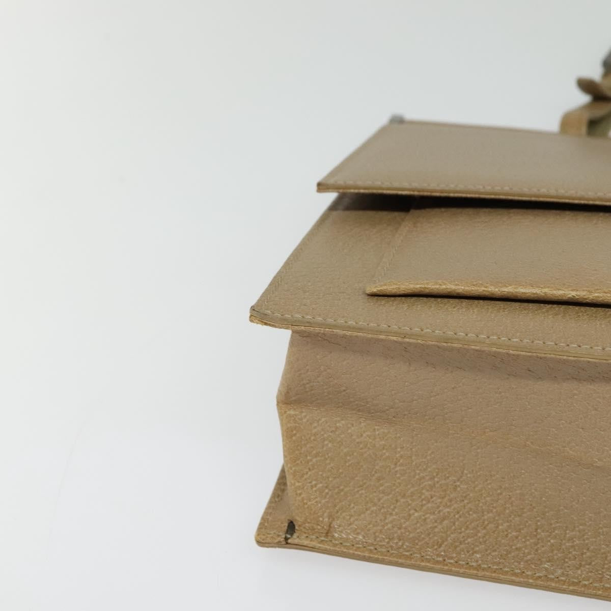 Gucci Vintage Shoulder Bag Leather, BEIGE, LEATHER, Shoulder bag