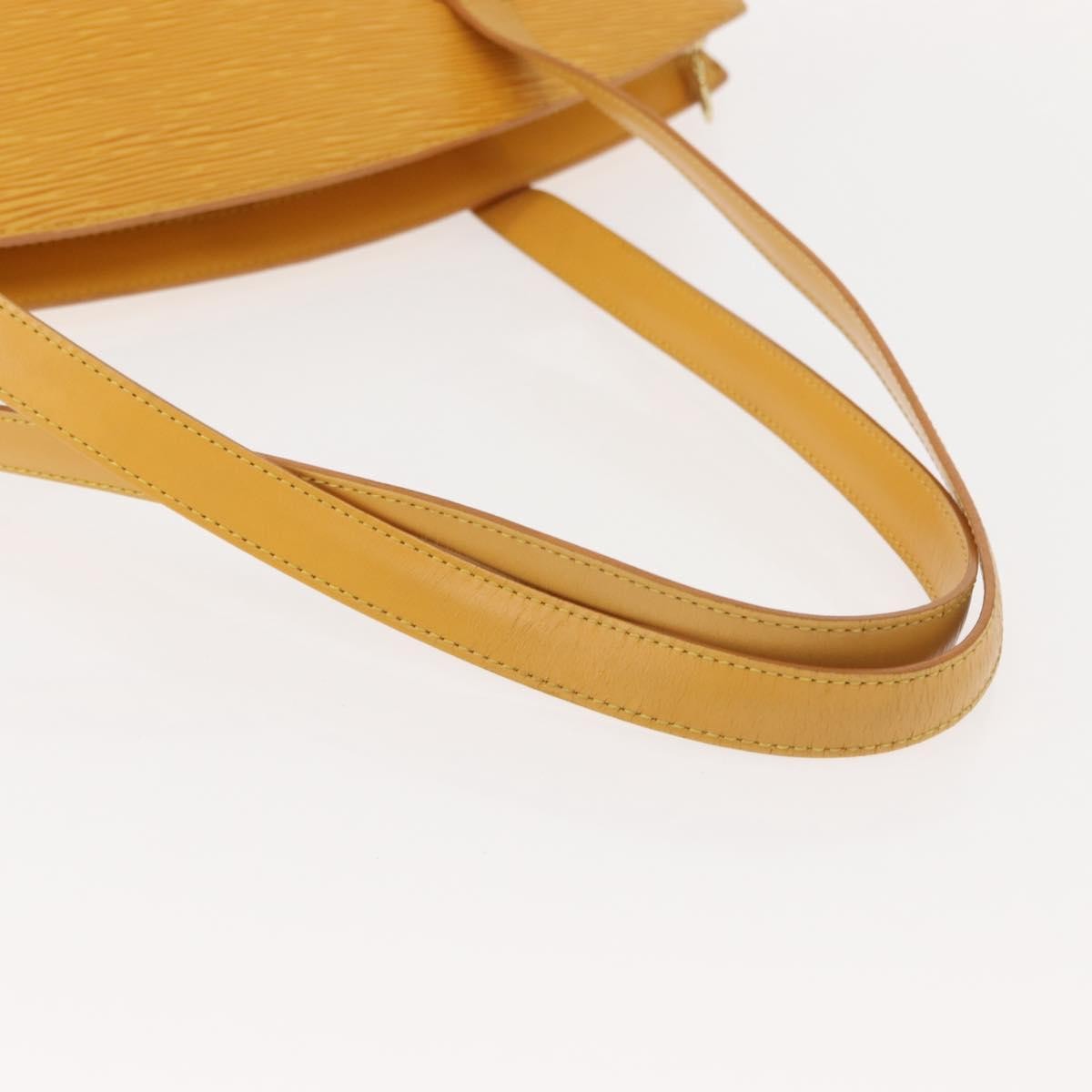 Louis Vuitton Saint Jacques Handbag Epi Leather, YELLOW, LEATHER, Shoulder bag