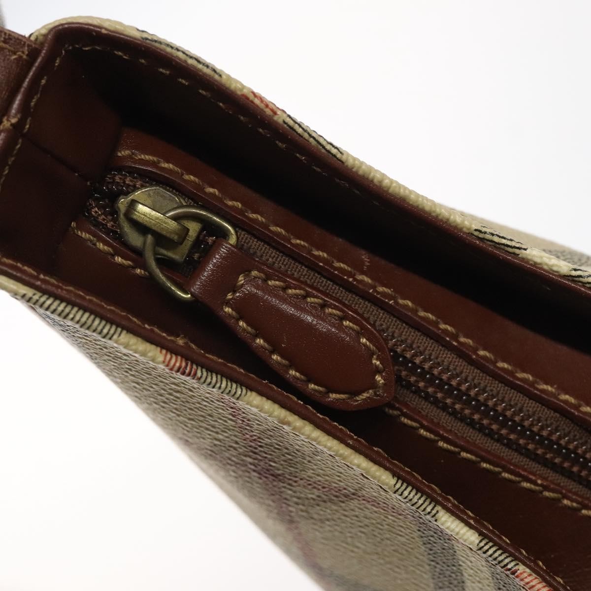 Burberry Shoulder Bag Nova Check Canvas, BEIGE, PVC, Shoulder bag