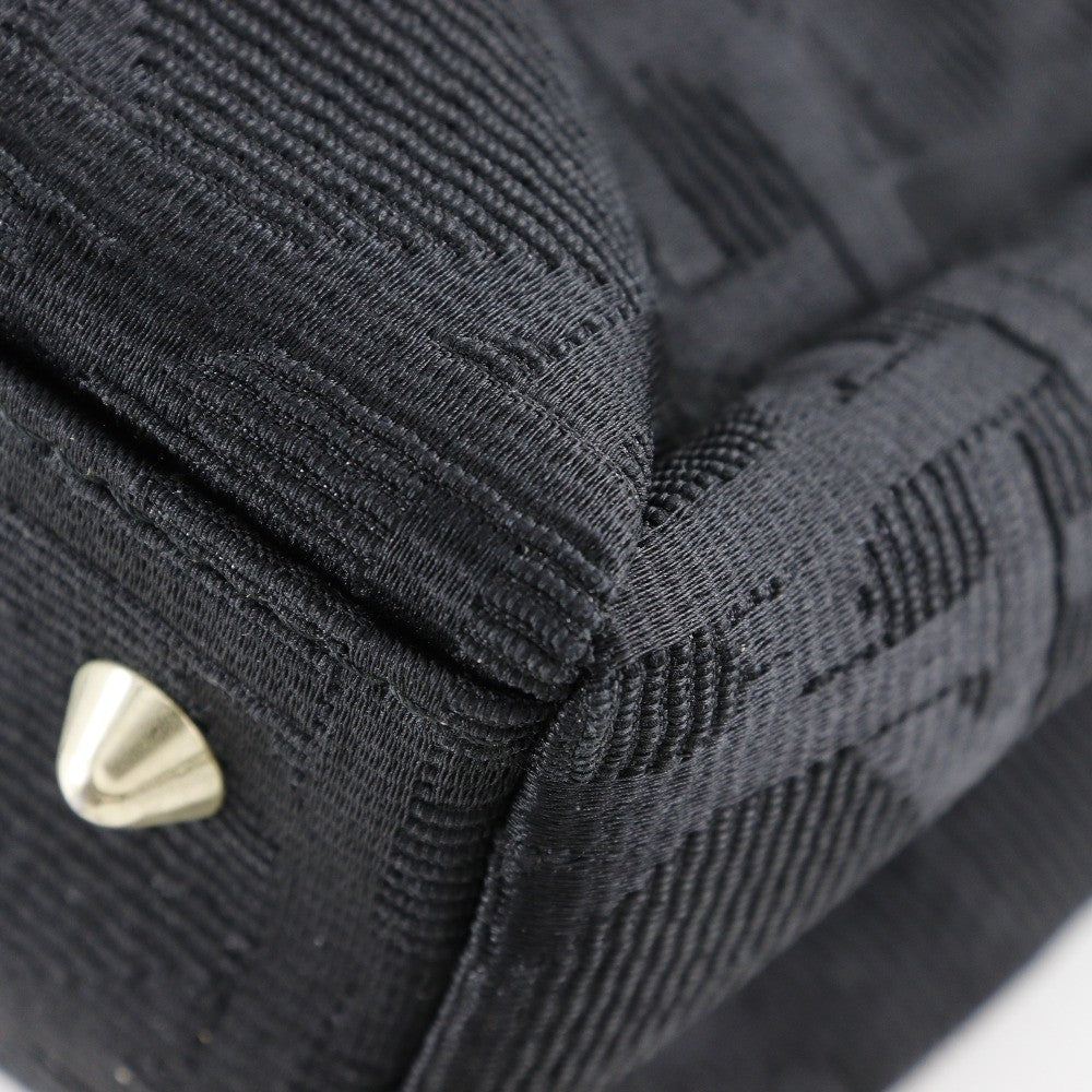 Christian Dior Vintage Lady Dior Bag Cannage Quilt Nylon, BLACK, NYLON, Tote bag