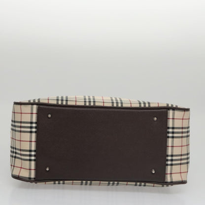 Burberry Nova Check Bowling Bag Canvas, BEIGE, CANVAS, Travel bag