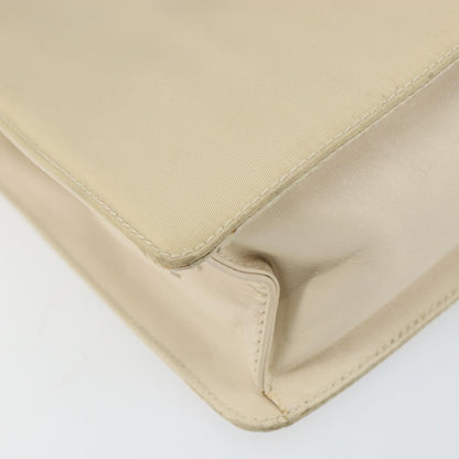 Prada Vintage Shoulder Bag Nylon and Leather, BEIGE, NYLON, Shoulder bag