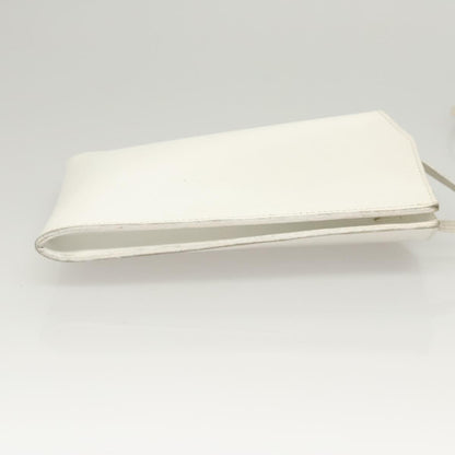 Hermes Onimaitou Handbag Leather, WHITE, LEATHER, Handbag