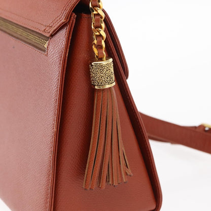 Valentino Garavani Vintage Handbag Leather, BROWN, LEATHER, Handbag